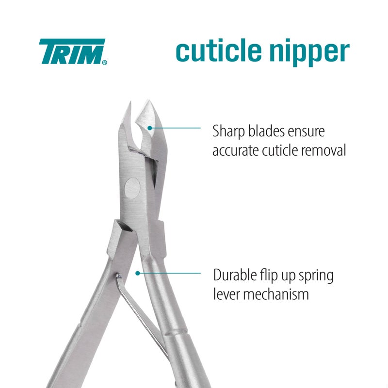 Trim Nail Care Professional Quality Cuticle Nipper, Stainless Steal, Sharp Blades, Removes Dead Skin, Trimmer For Pedicure, Manicure Tool For Hands, Use On Toenails And Fingernails, 1 Count - Image 2